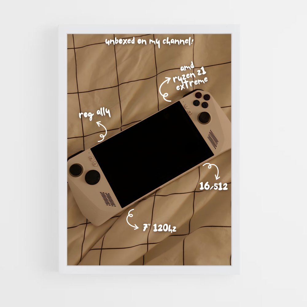 Poster Handheld rétro – affiche Consoles (vue 3)